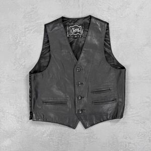 Vintage Cherry Genuine Leather  Vest Size 40, Men's Medium
